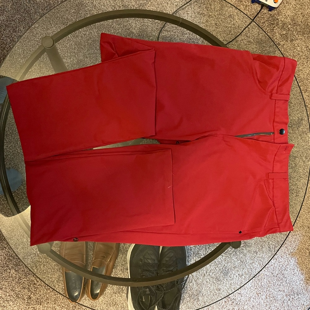 Red ABC Lululemon pants